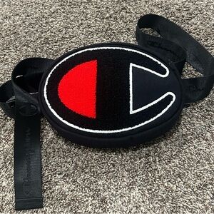 Champion Black and Red Crossbody or Fannie Pack